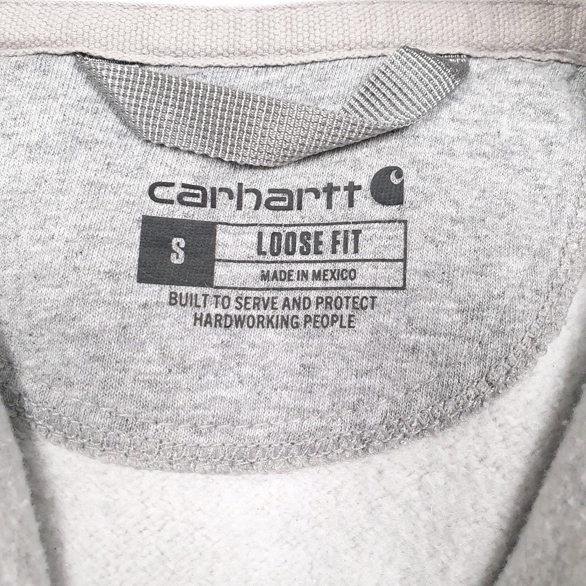 Mens Grey Carhartt  Hoodie Jumper