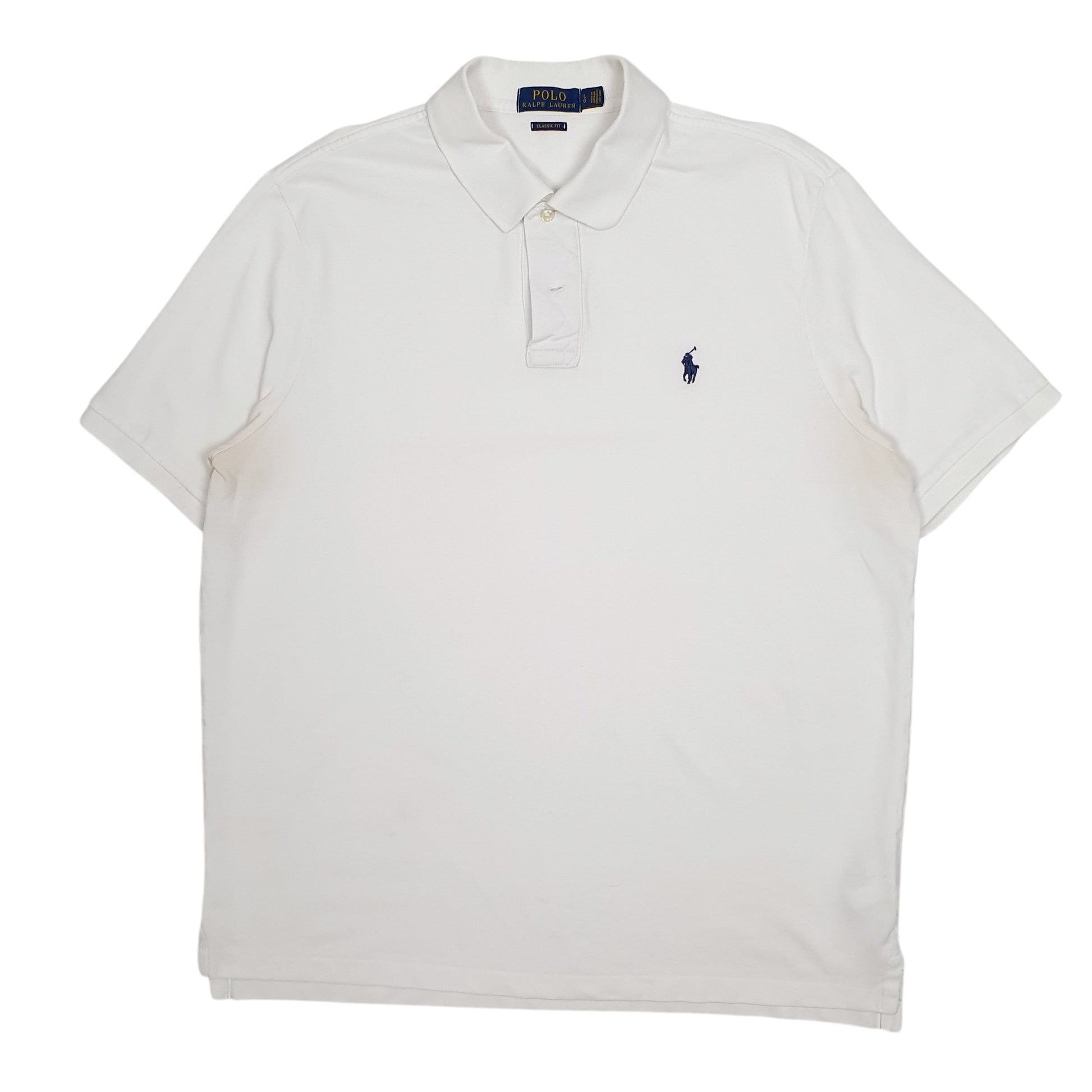 Mens White Polo Ralph Lauren  Short Sleeve Polo Shirt