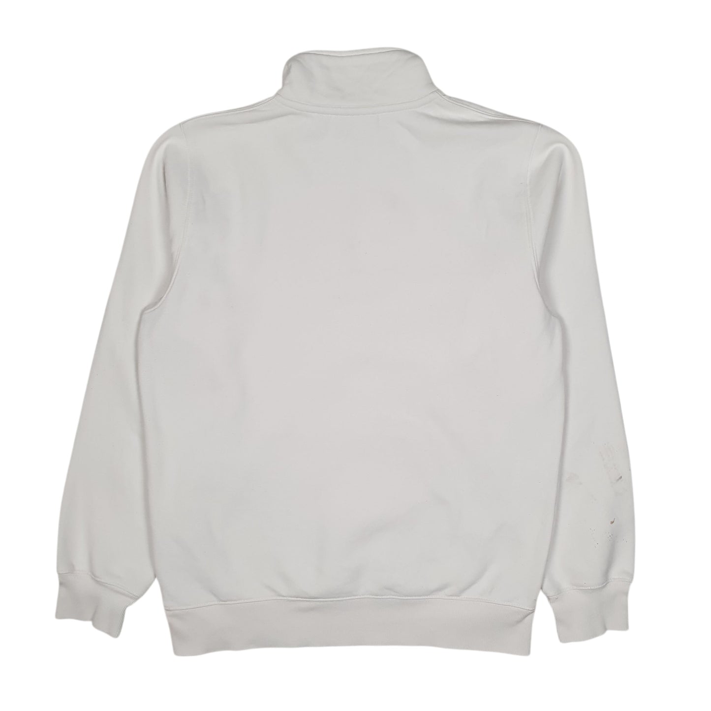 Mens White Carhartt  Quarter Zip Jumper