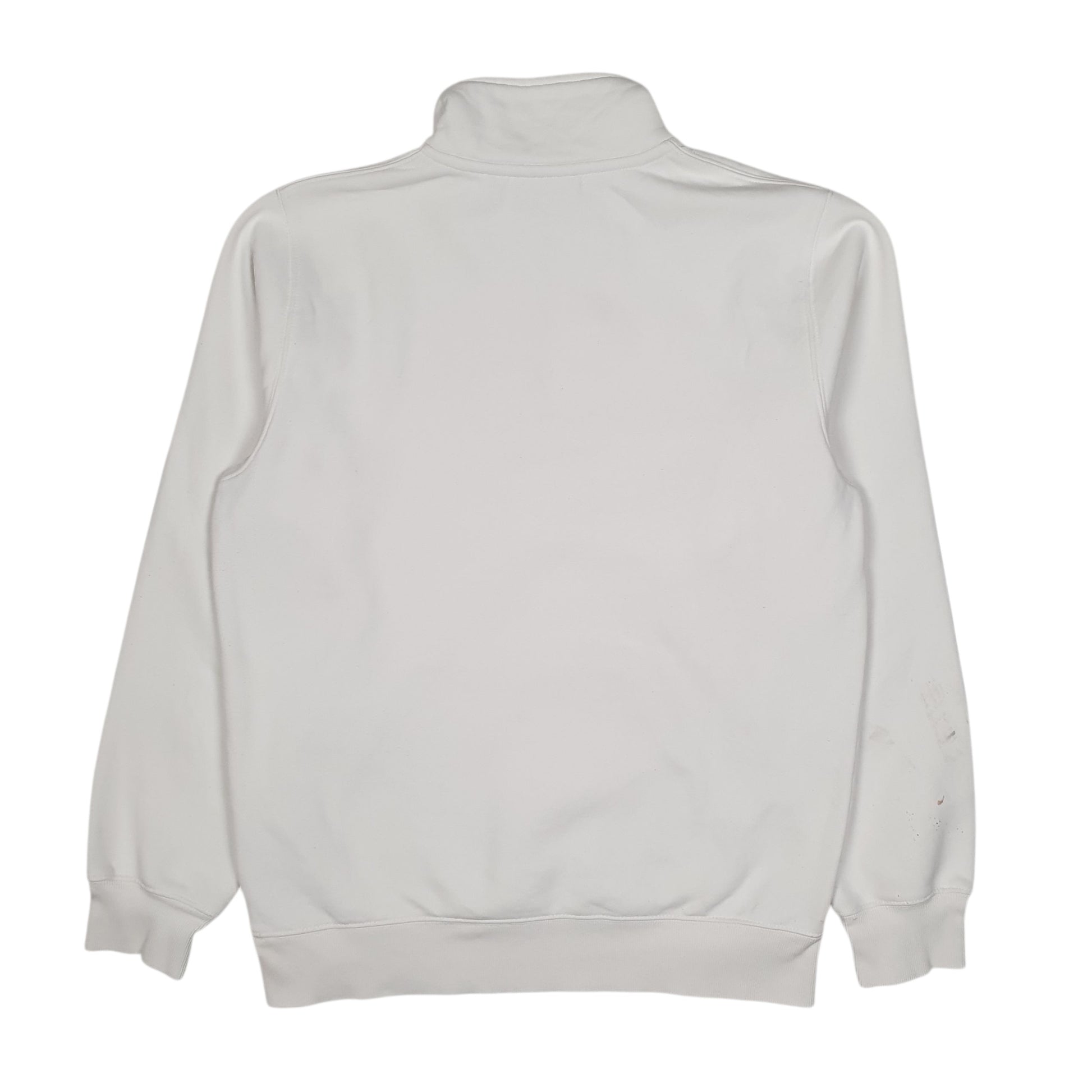 Mens White Carhartt  Quarter Zip Jumper