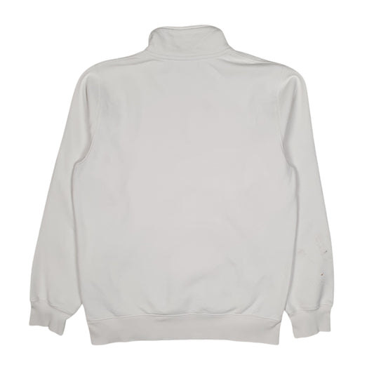 Mens White Carhartt  Quarter Zip Jumper