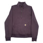 Womens Burgundy Carhartt  Quarter Zip Jumper