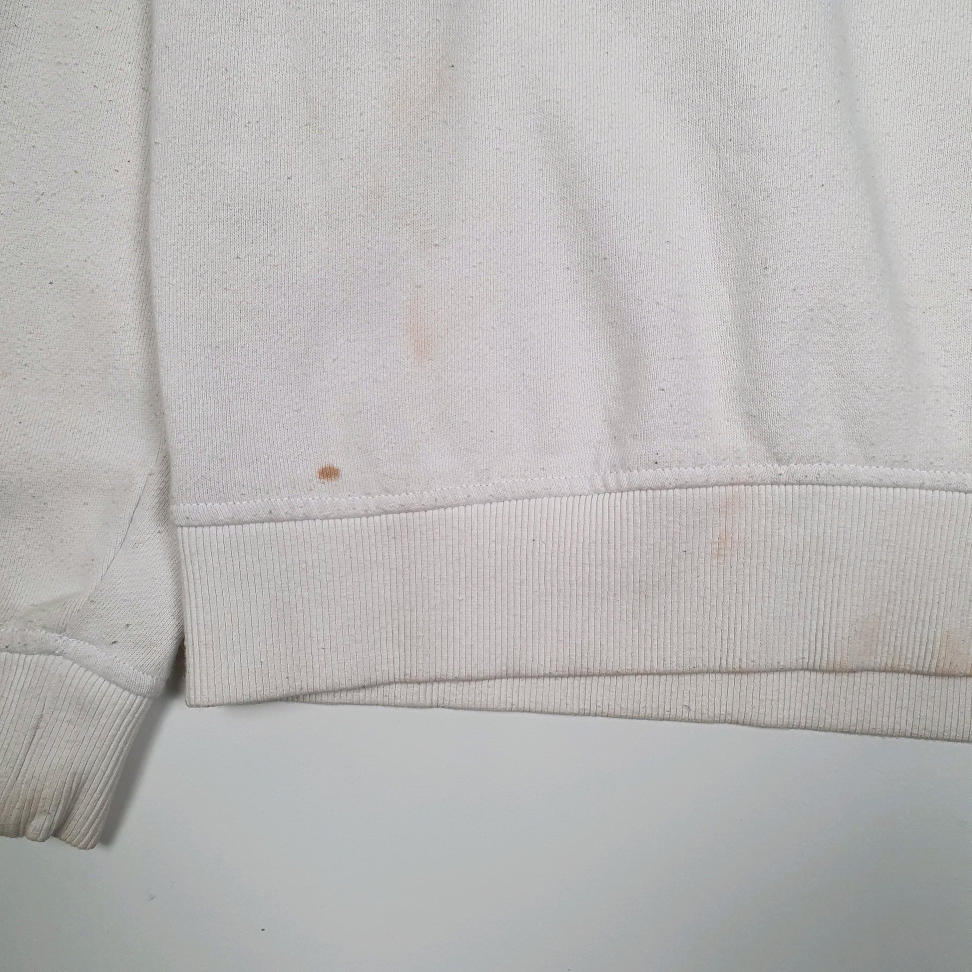 Womens White Fila  Crewneck Jumper