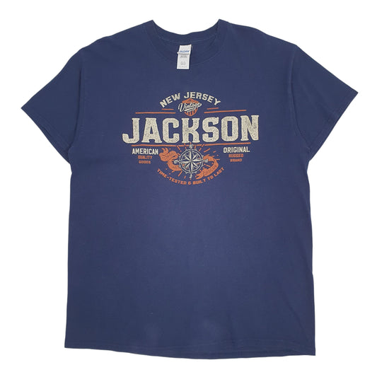 Mens Navy Gildan  Short Sleeve T Shirt