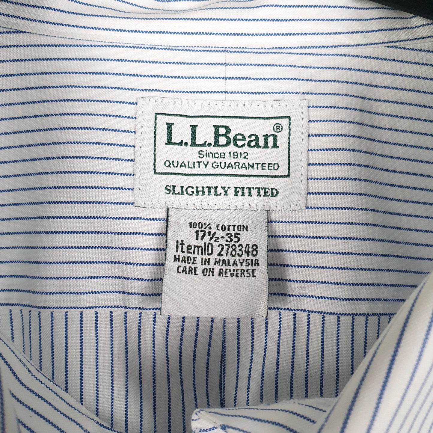 Mens Blue L.L.Bean   Shirt