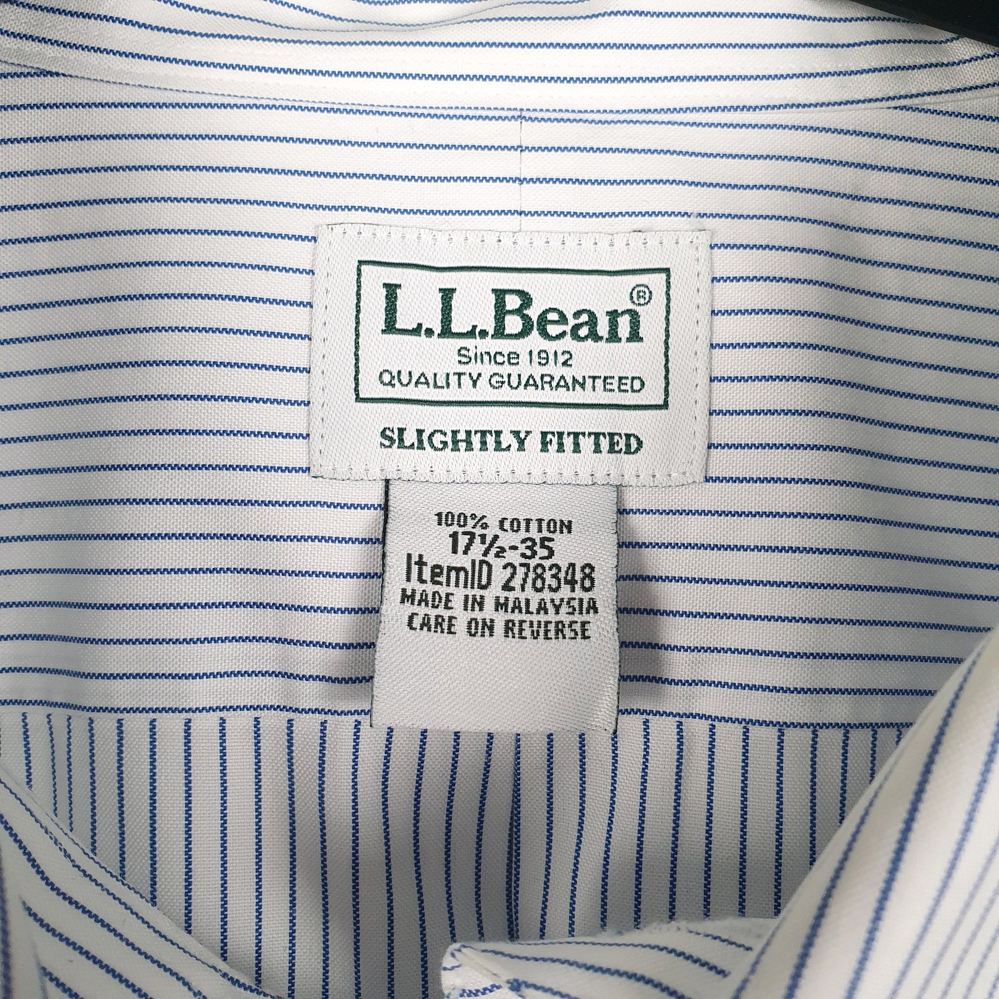 Mens Blue L.L.Bean   Shirt