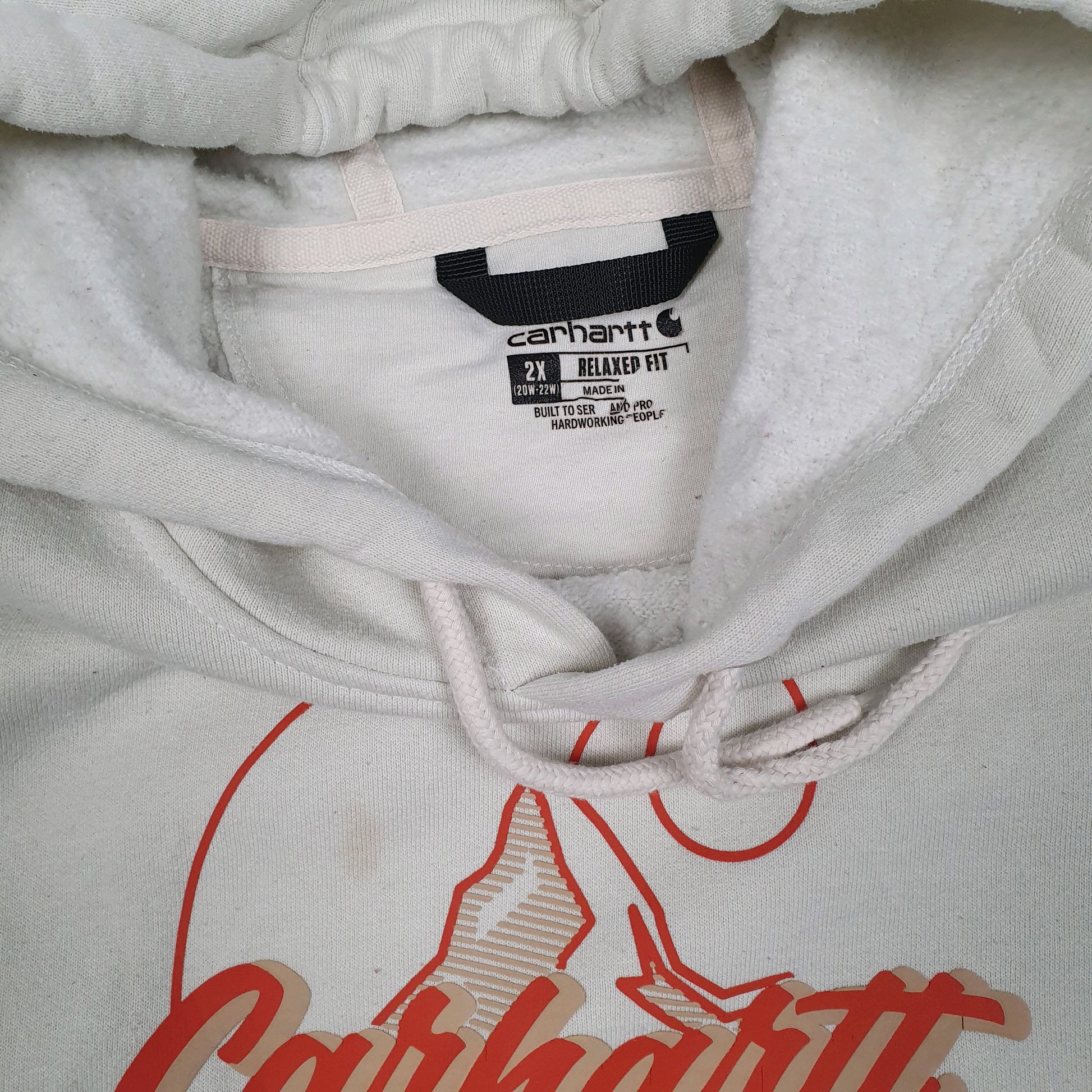 Womens Cream Carhartt  Hoodie Jumper