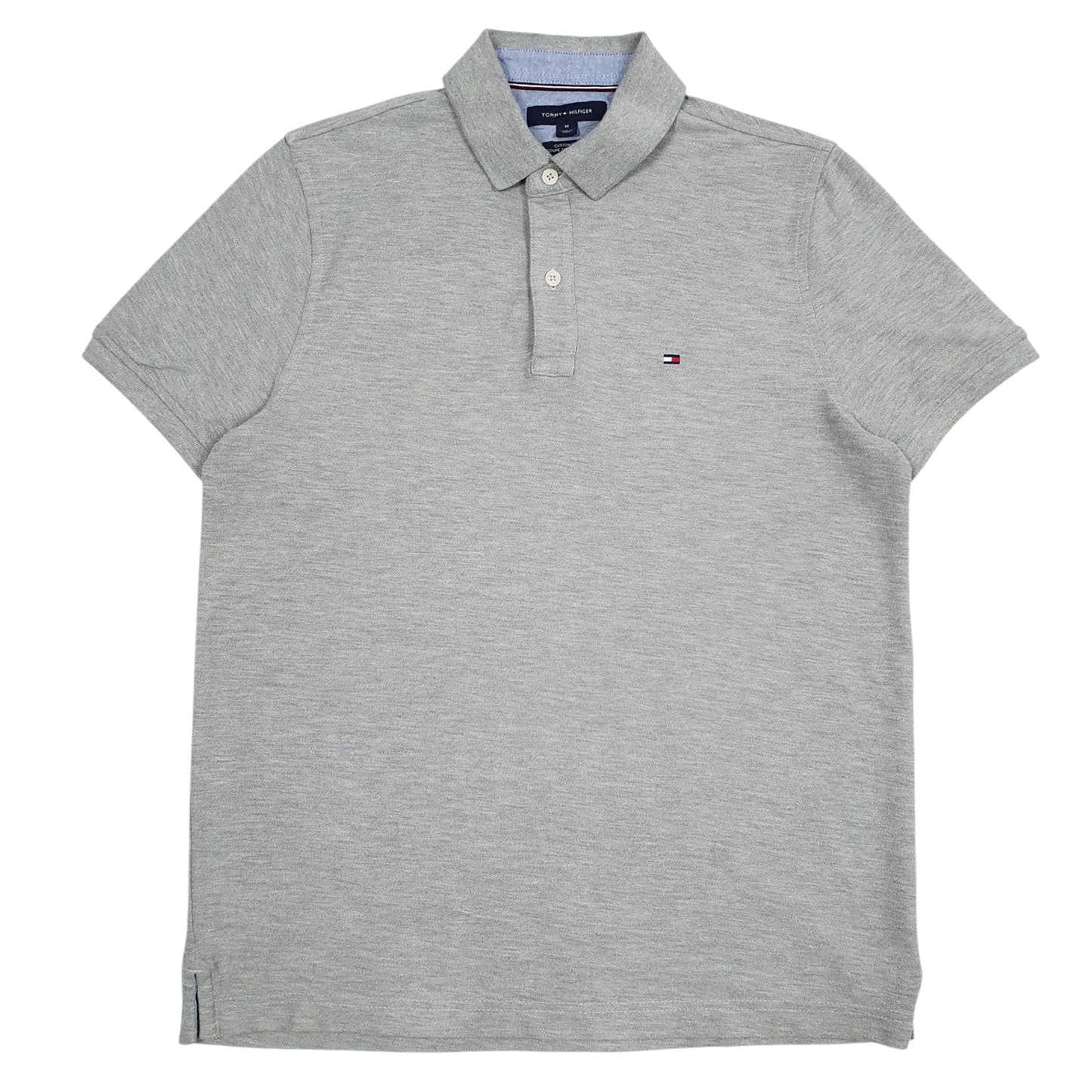 Mens Grey Tommy Hilfiger  Short Sleeve Polo Shirt