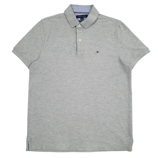 Mens Grey Tommy Hilfiger  Short Sleeve Polo Shirt
