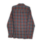 Mens Grey L.L.Bean Scotch Plaid Flannel  Shirt