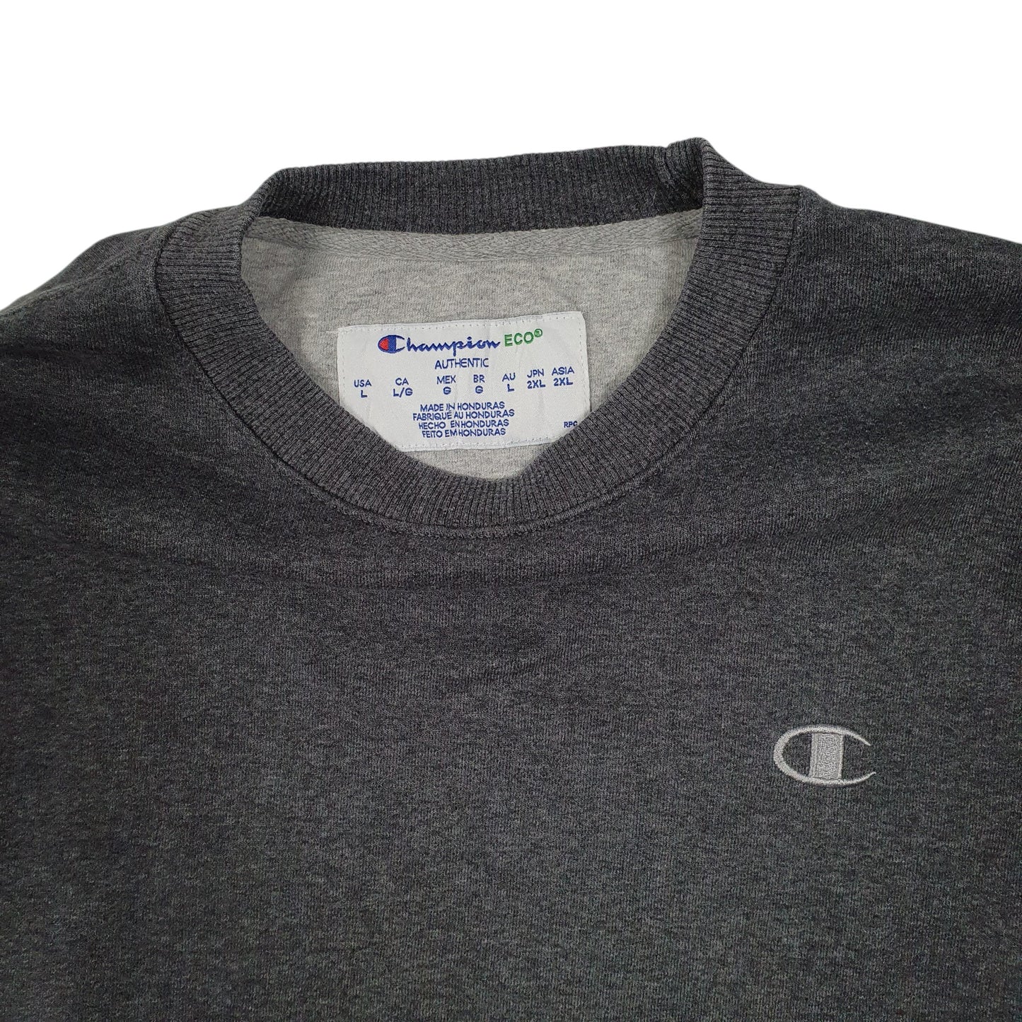 Mens Grey Champion  Crewneck Jumper