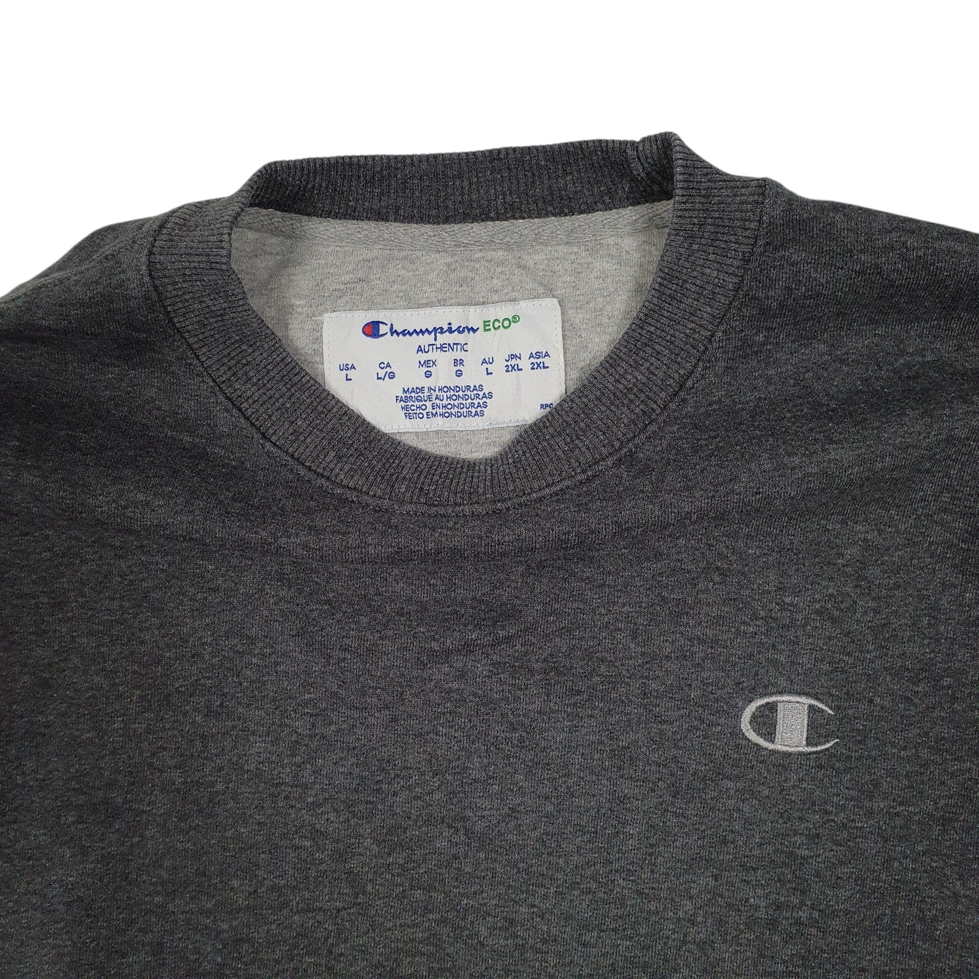 Mens Grey Champion  Crewneck Jumper