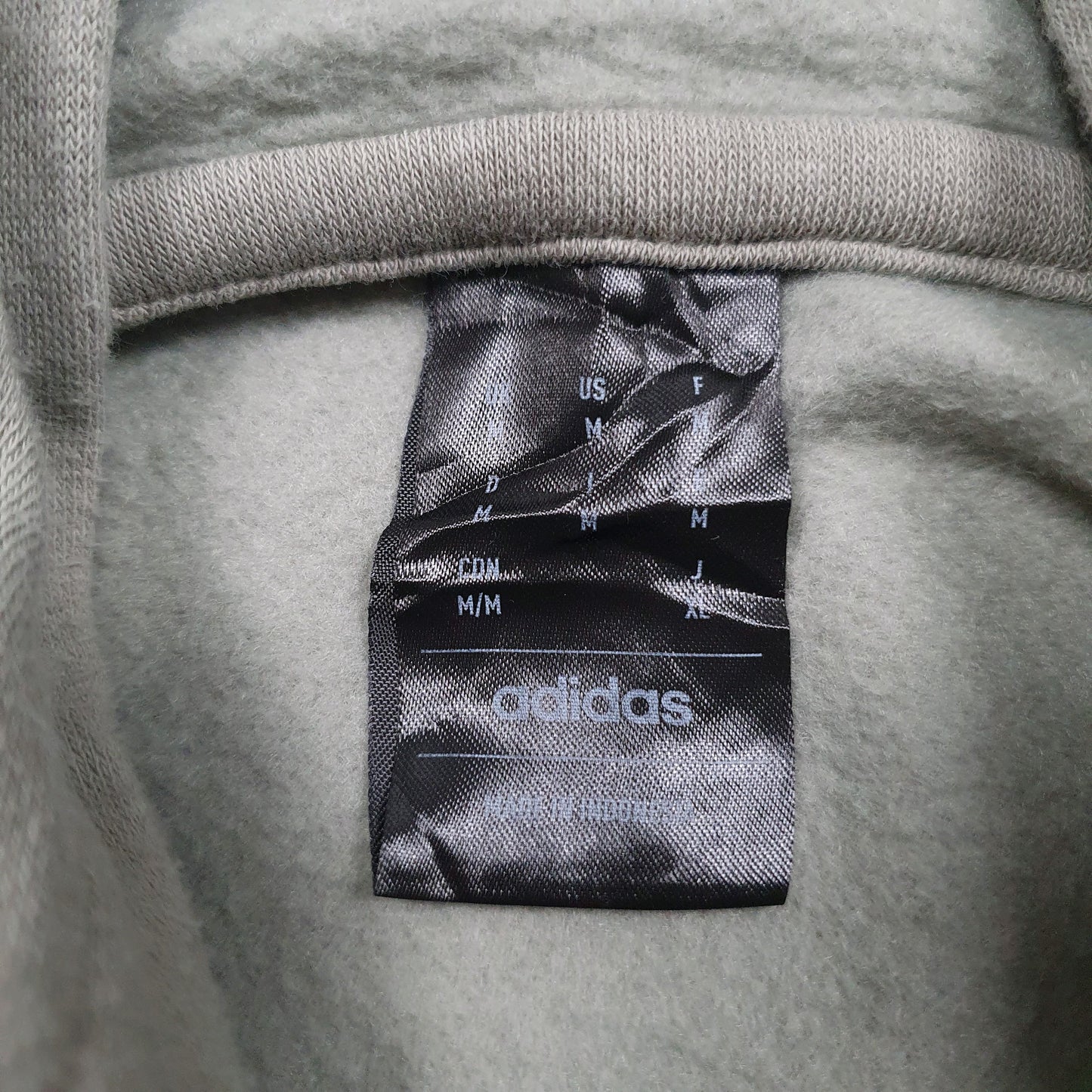 Mens Green Adidas Baggy Spellout Hoodie Jumper