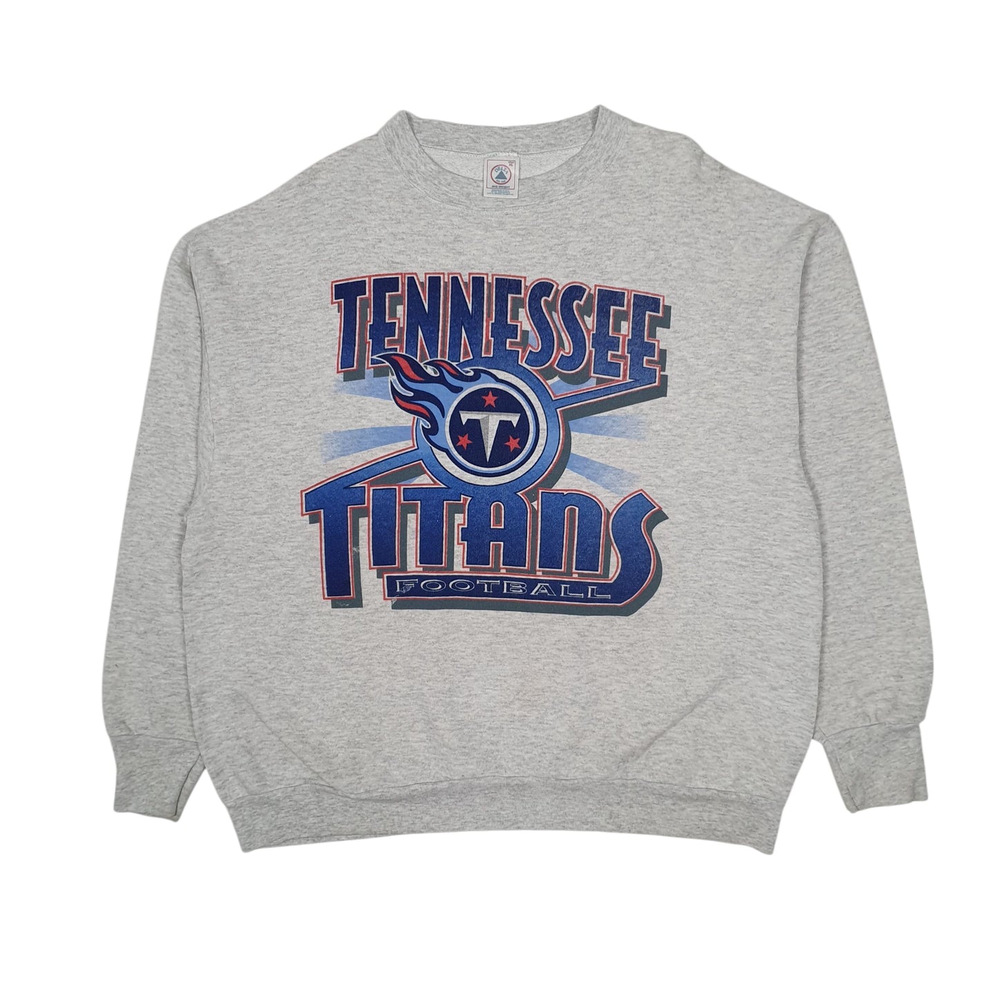 Mens Grey Delta Tennessee Titans Football NFL Vintage 90s Crewneck Jumper