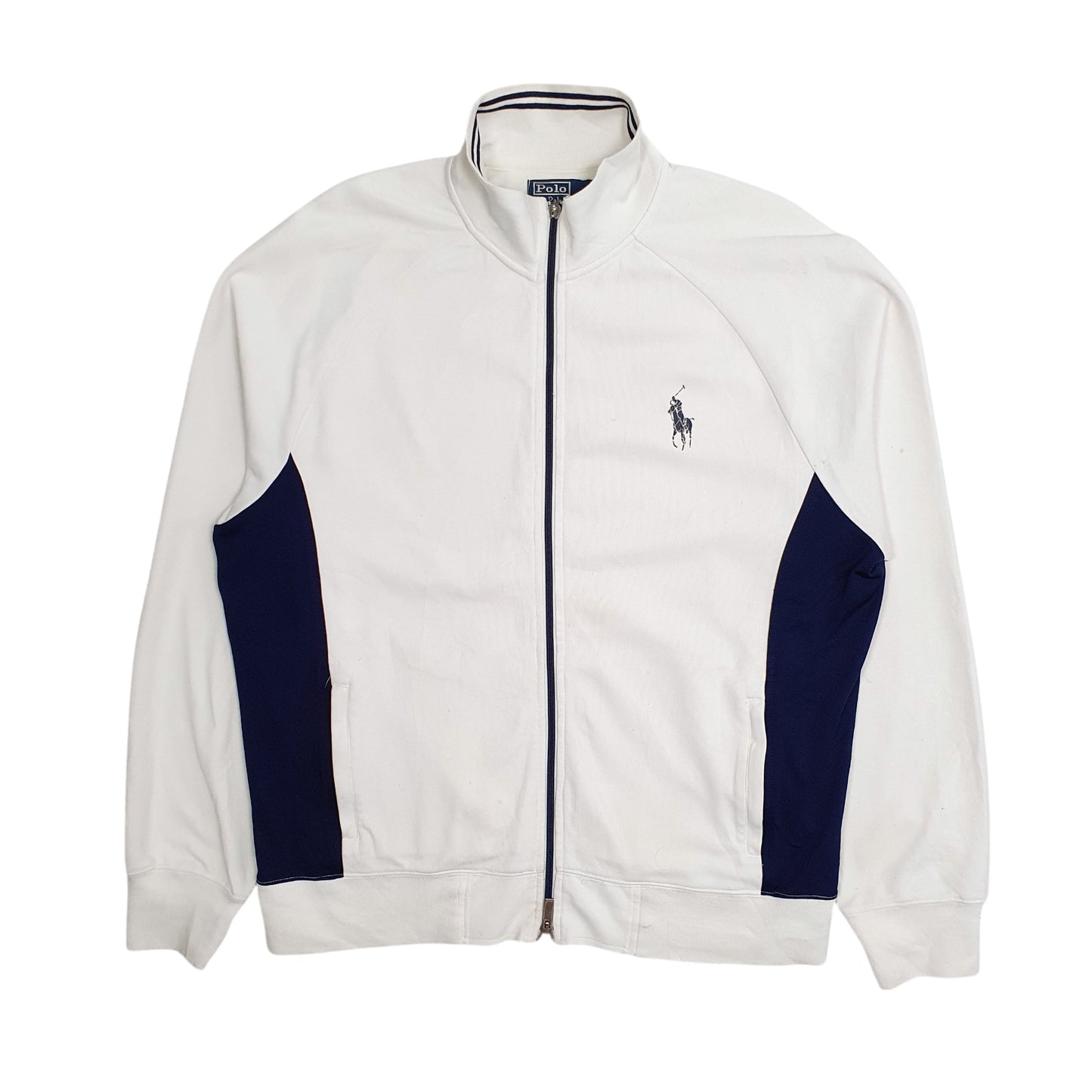 Mens White Polo Ralph Lauren  Full Zip Jumper