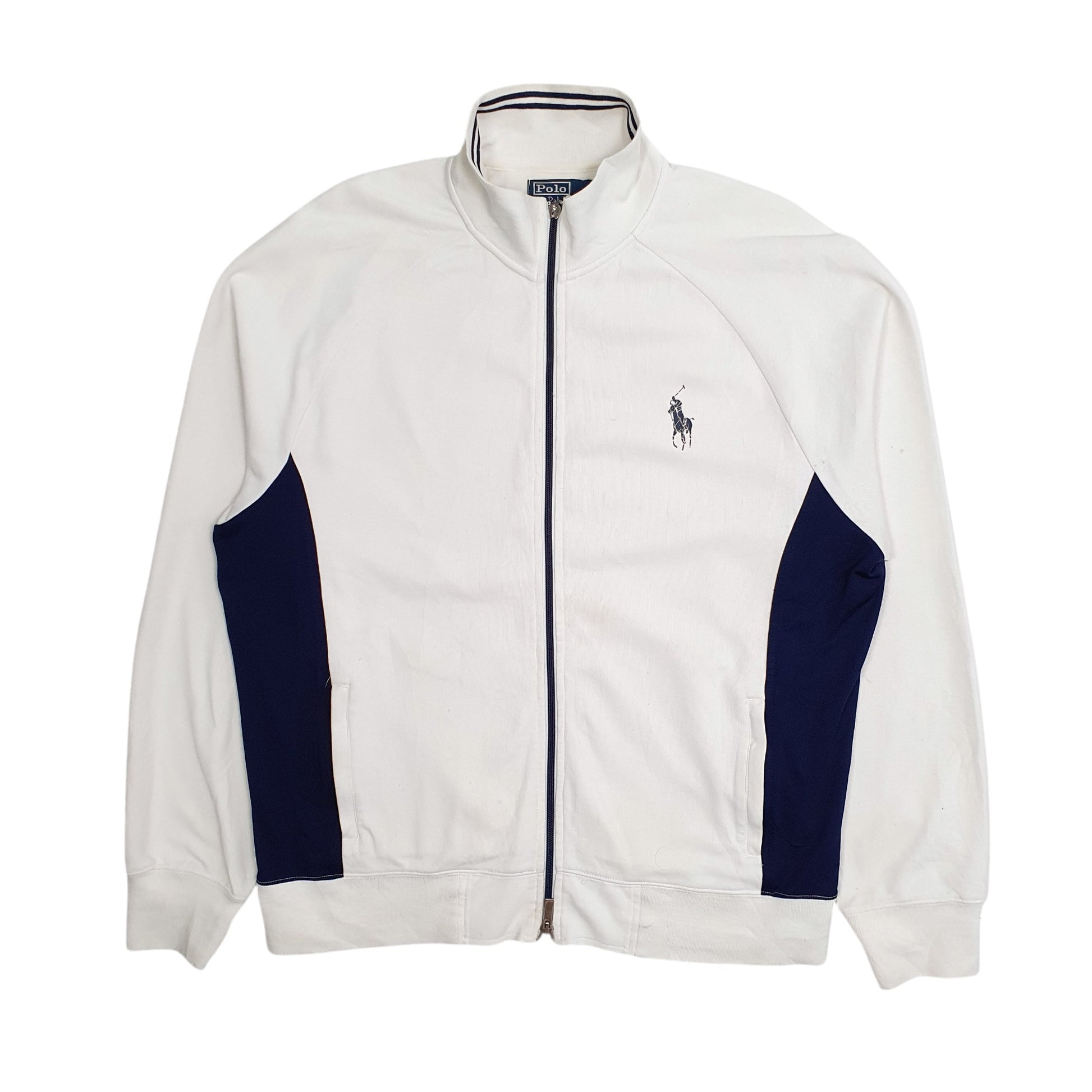 Mens White Polo Ralph Lauren  Full Zip Jumper