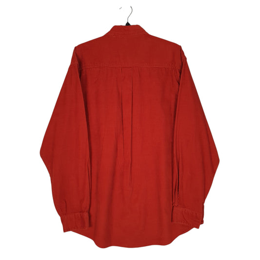 Mens Orange L.L.Bean Cordurory  Shirt