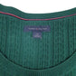 Womens Green Tommy Hilfiger Cable Knit Crewneck Jumper