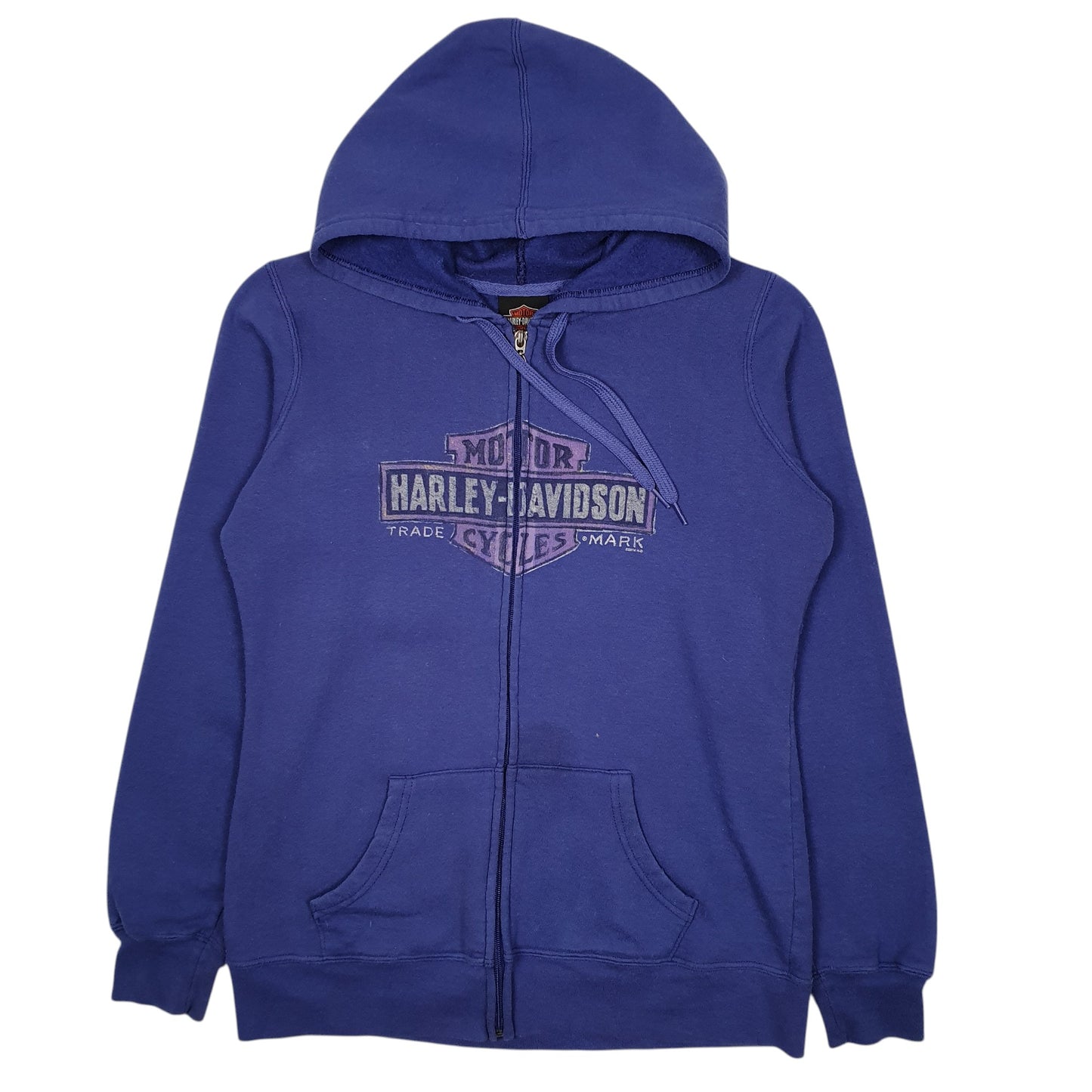 Womens Purple Harley Davidson Hoodie Motorcycles Full Zip Jumper