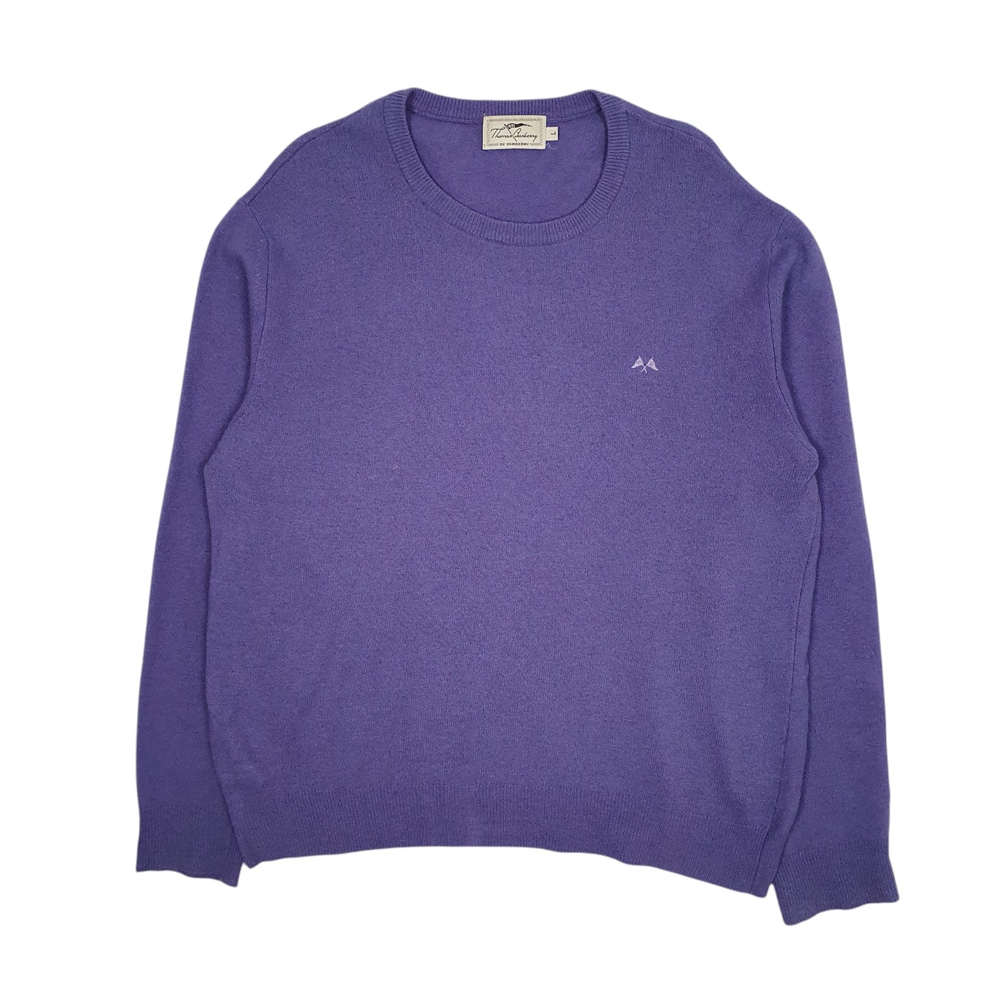 Mens Purple Burberry  Crewneck Jumper