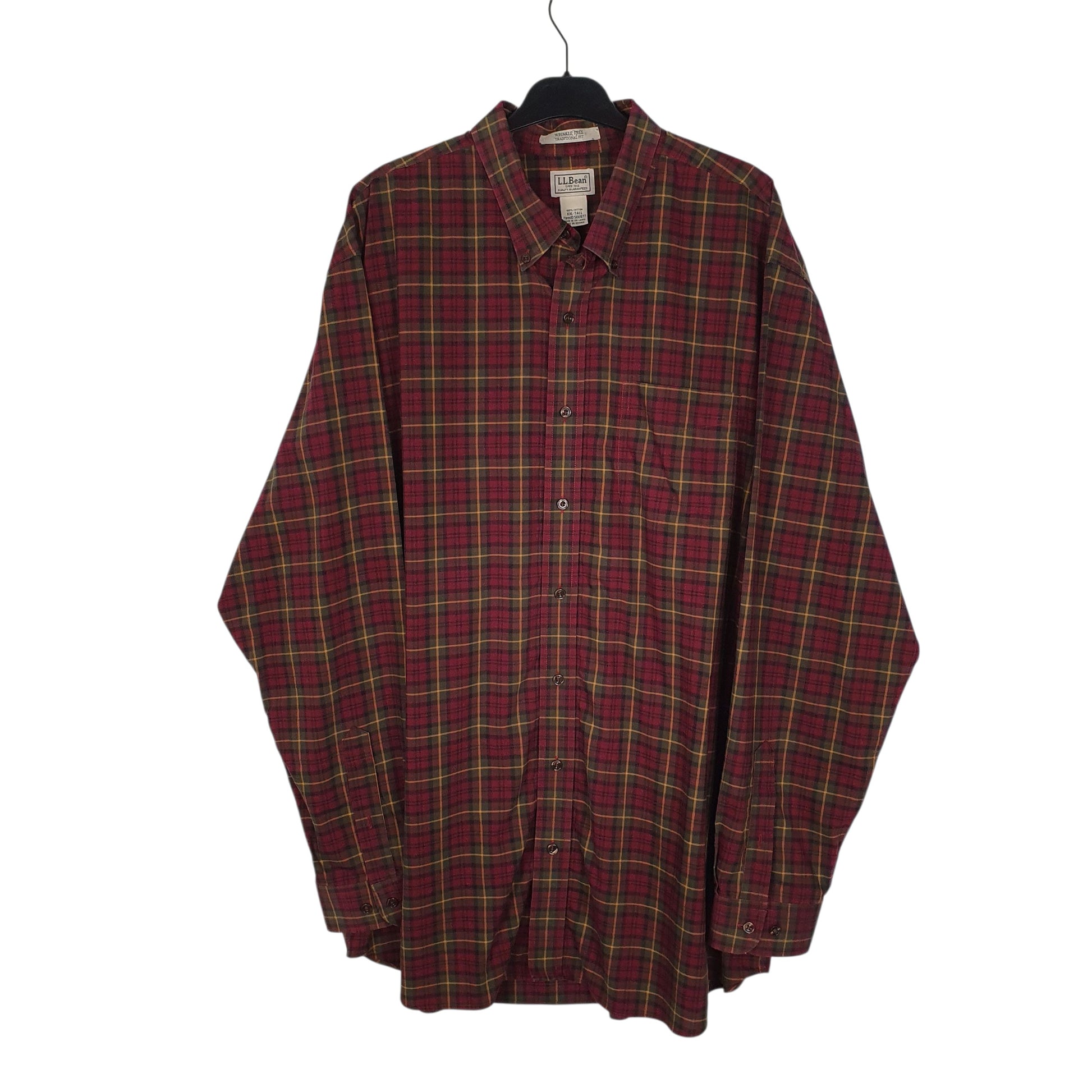 Mens Purple L.L.Bean  Long Sleeve Shirt