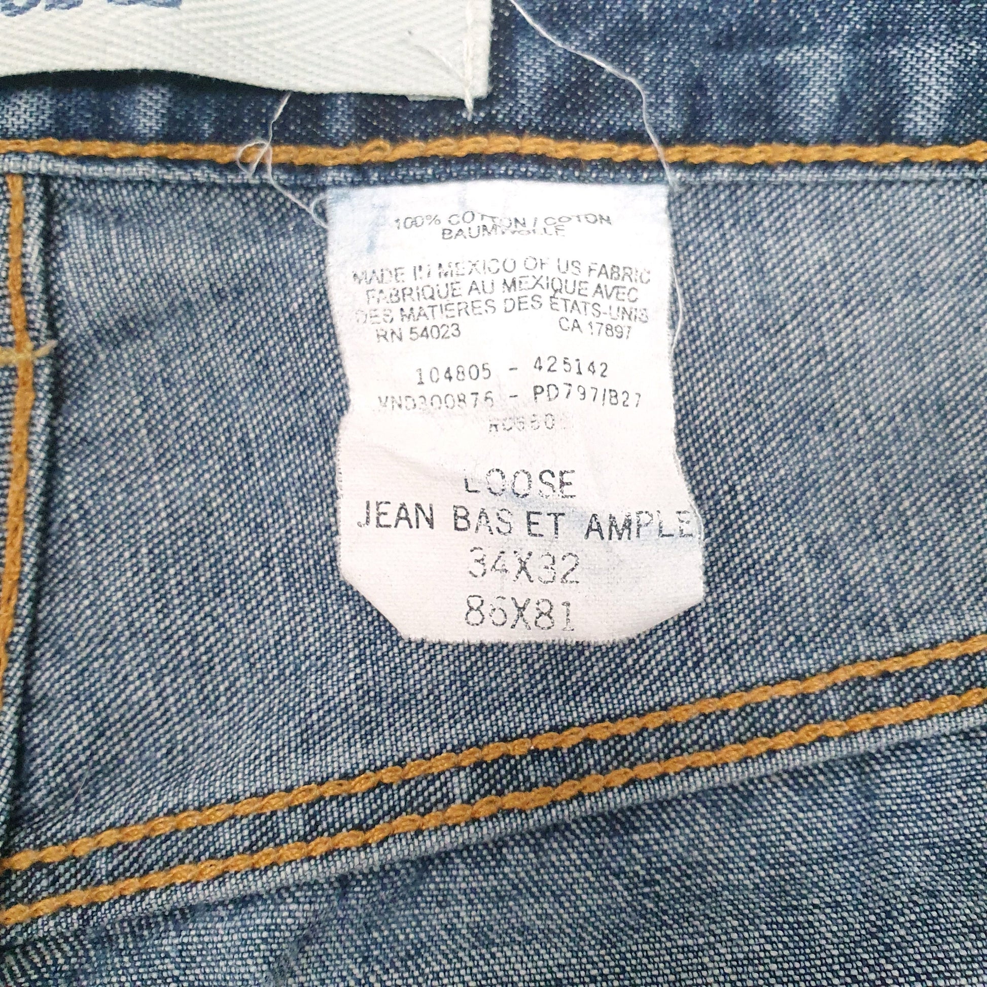 Mens Blue Gap Vintage 90s  Jeans