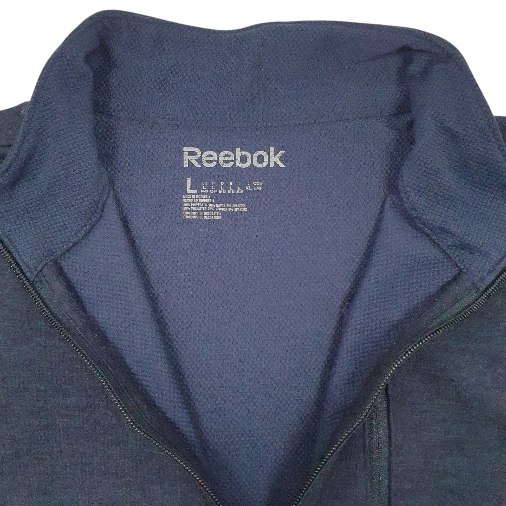 Mens Navy Reebok  Quarter Zip Jumper
