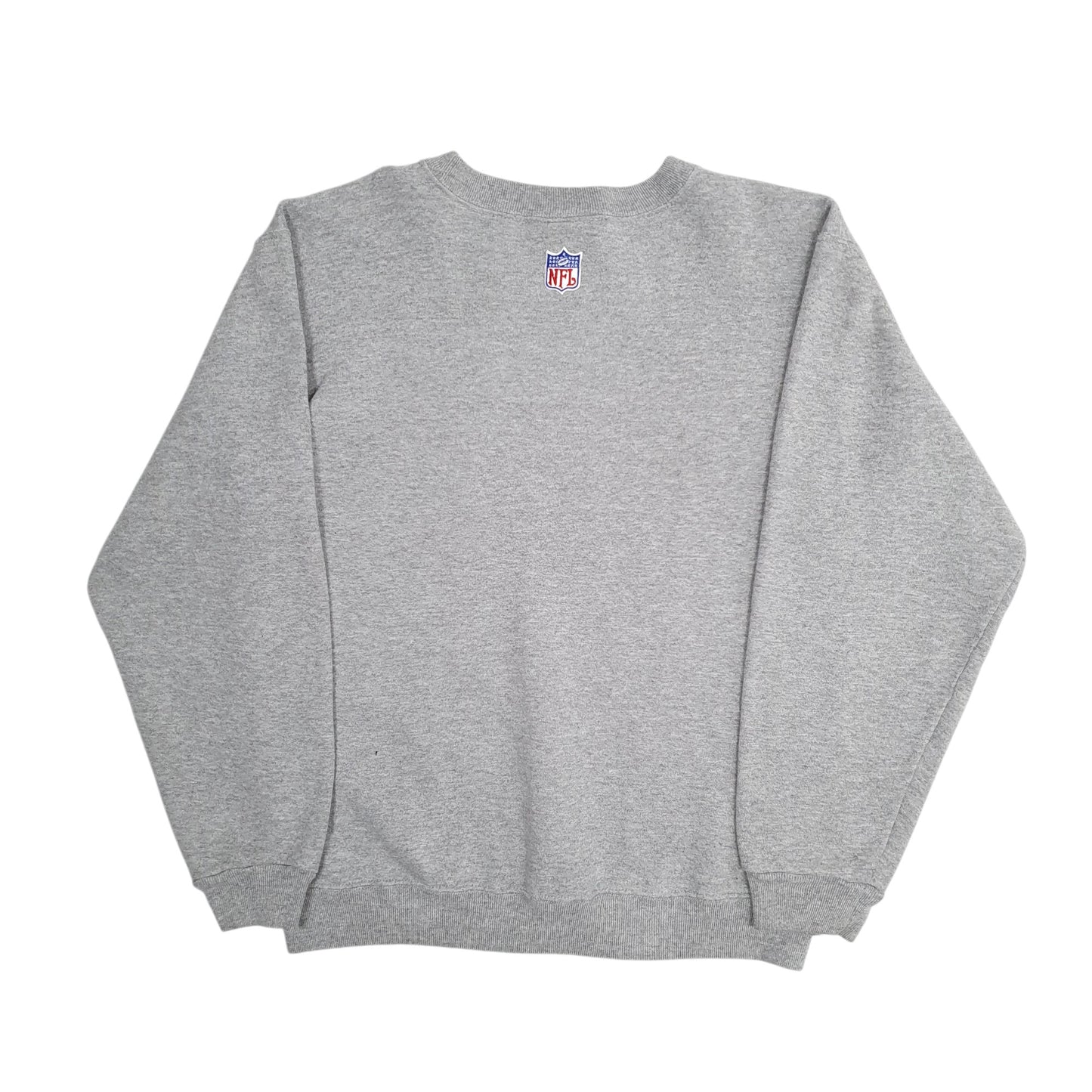 Mens Grey Reebok Vintage 90s Oakland Raiders NFL Crewneck Jumper