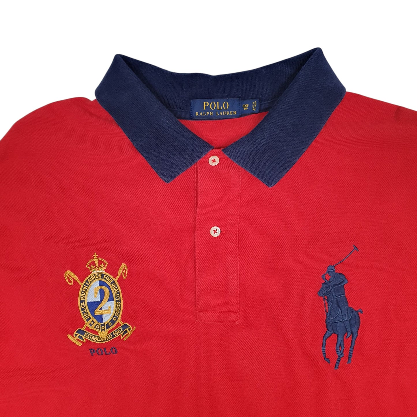 Mens Red Polo Ralph Lauren   Polo Shirt