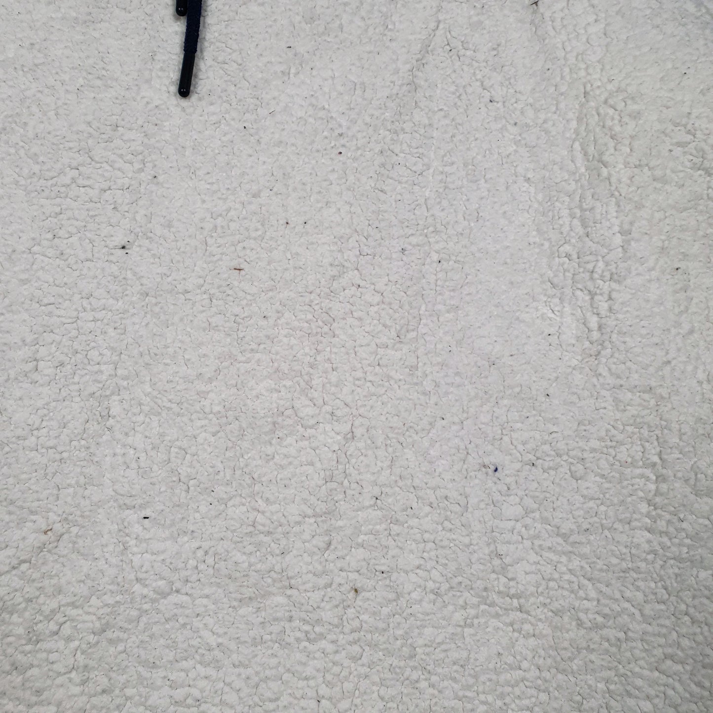 Womens White Fila Retro Pile Hoodie Jumper