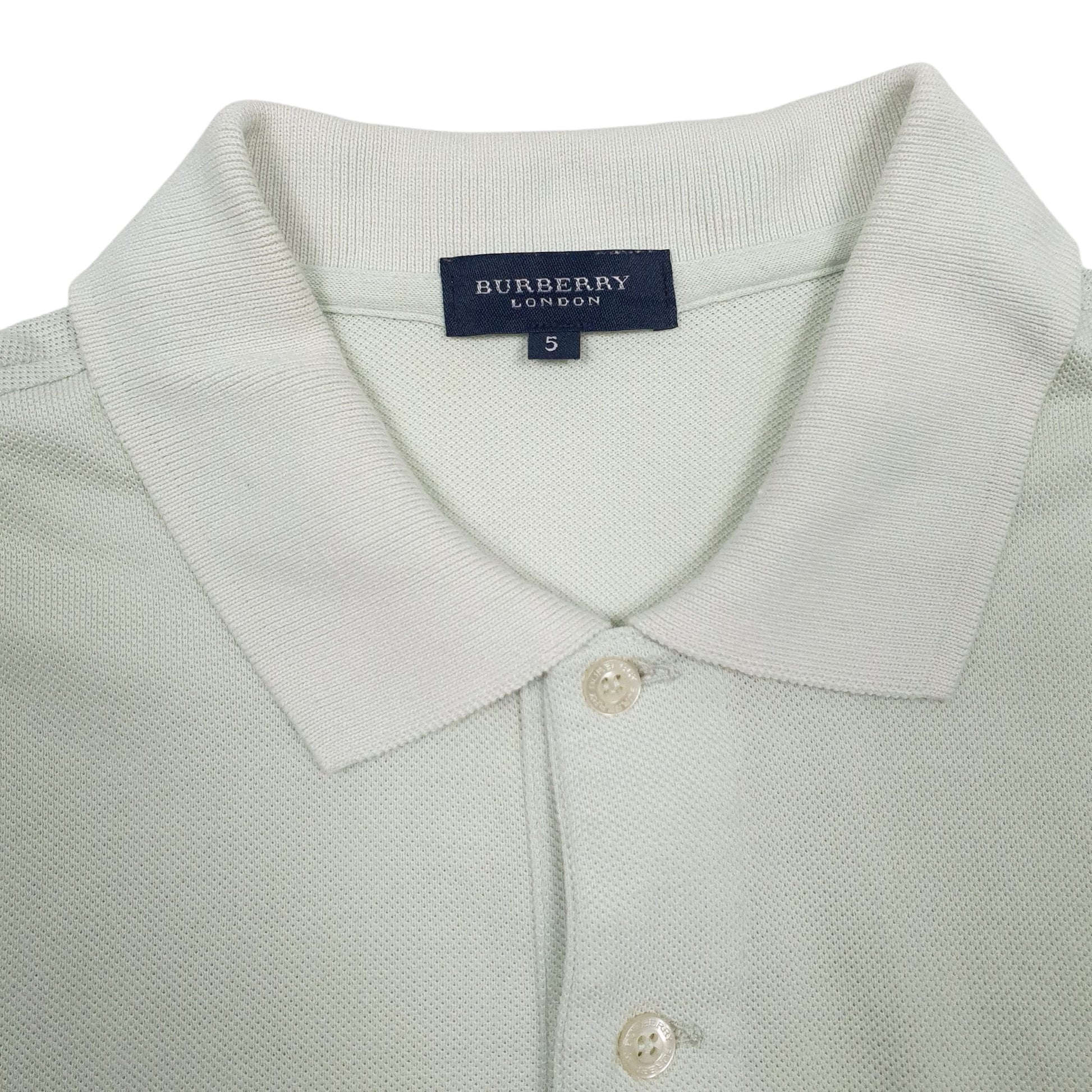 Mens Green Burberry   Polo Shirt