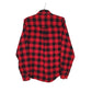 Mens Red Woolrich Flannel Plaid  Shirt