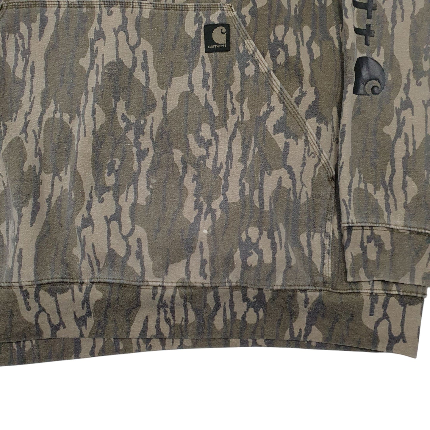 Mens Green Carhartt Real Tree Loose Fit Hoodie Jumper