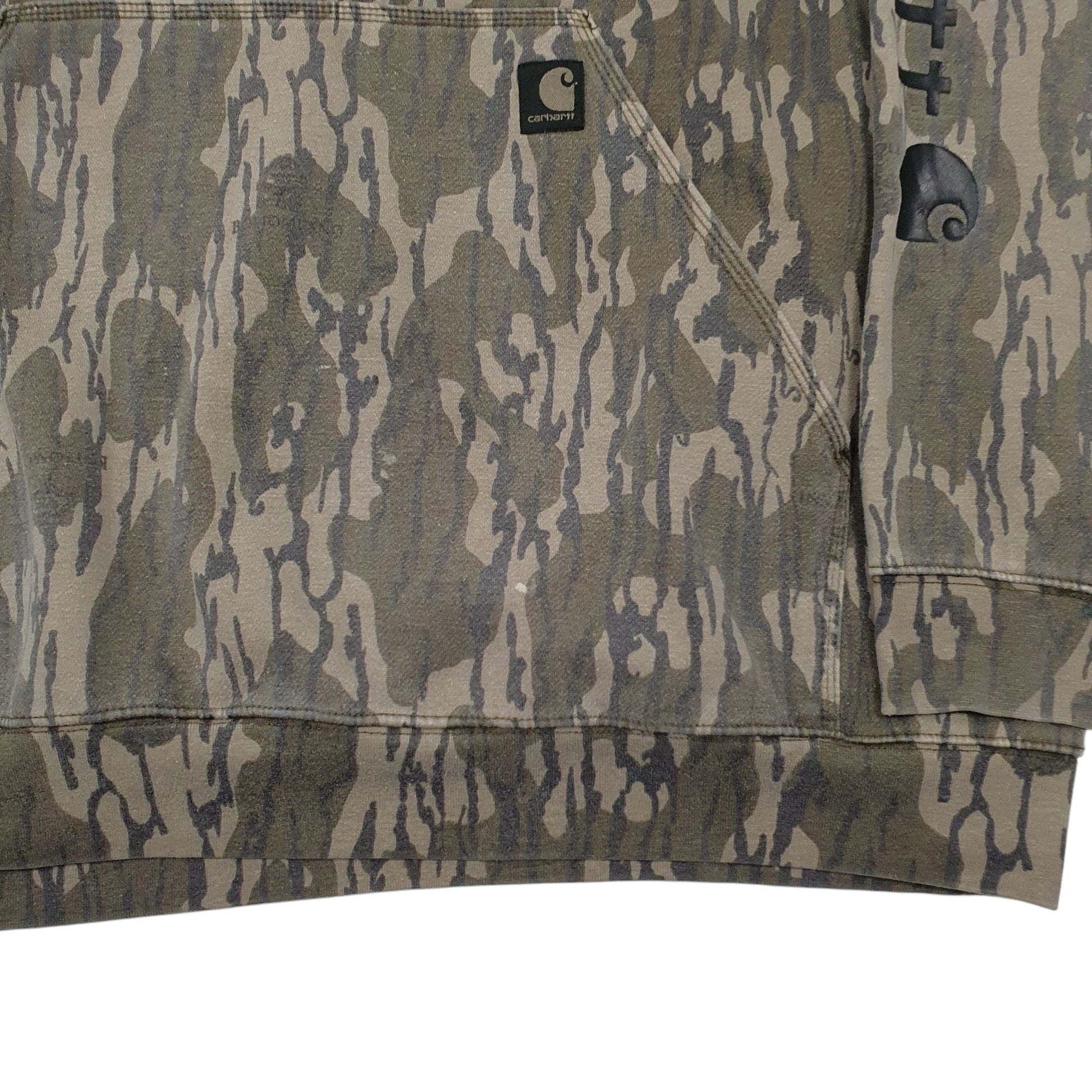 Mens Green Carhartt Real Tree Loose Fit Hoodie Jumper