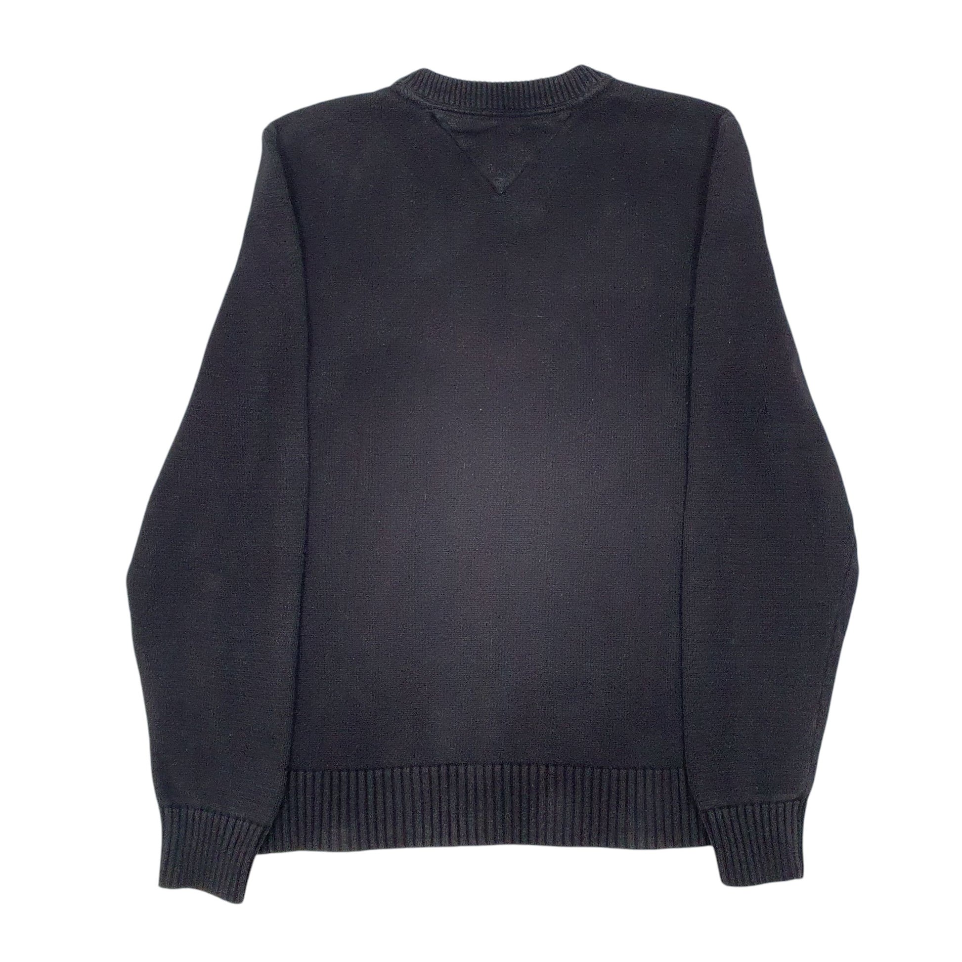 Mens Black Tommy Hilfiger  Crewneck Jumper