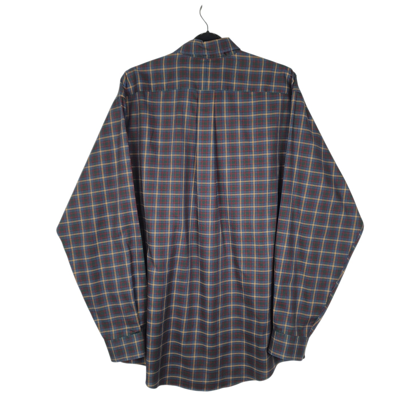 Mens Navy L.L.Bean US Marine Corps Tartan  Shirt