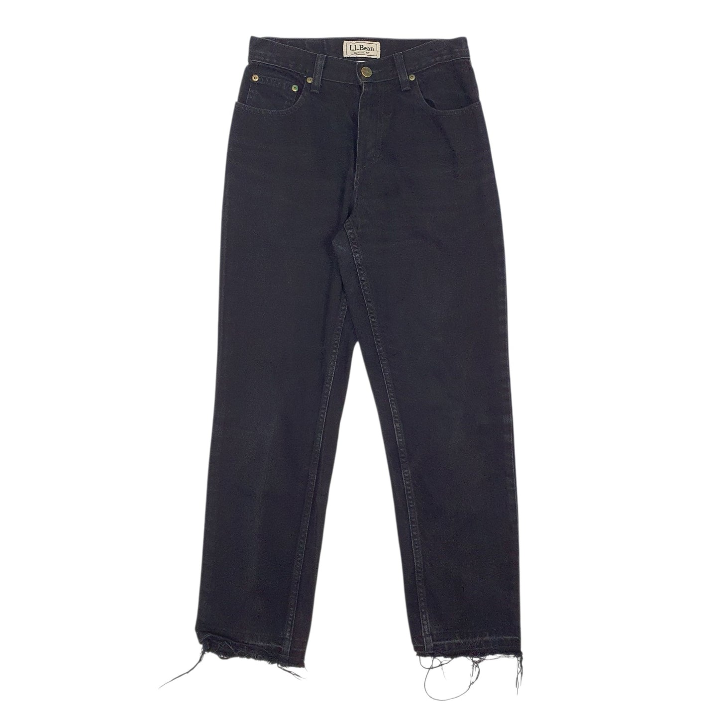 Womens Black L.L.Bean  Classic JeansW26 L28