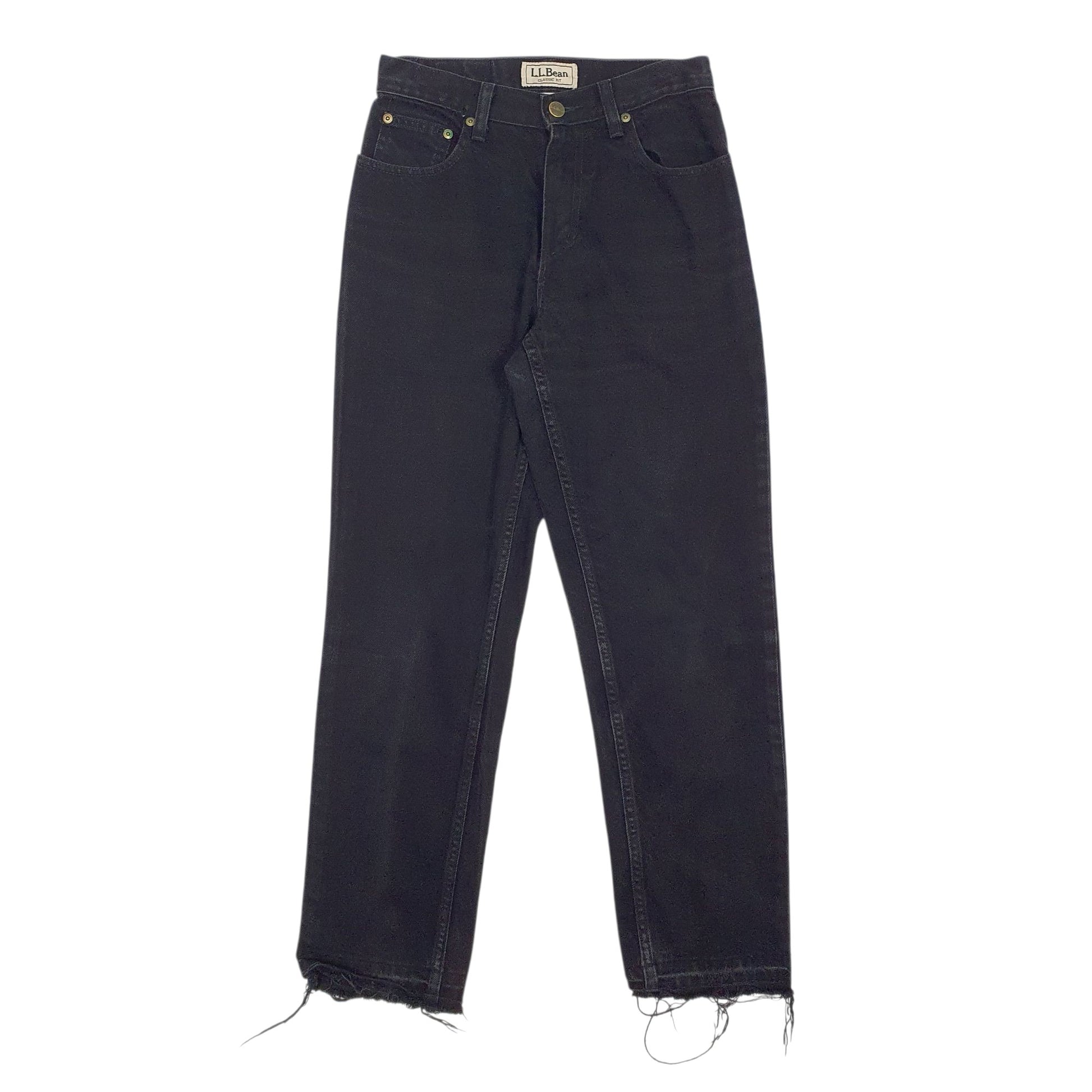 Womens Black L.L.Bean  Classic JeansW26 L28