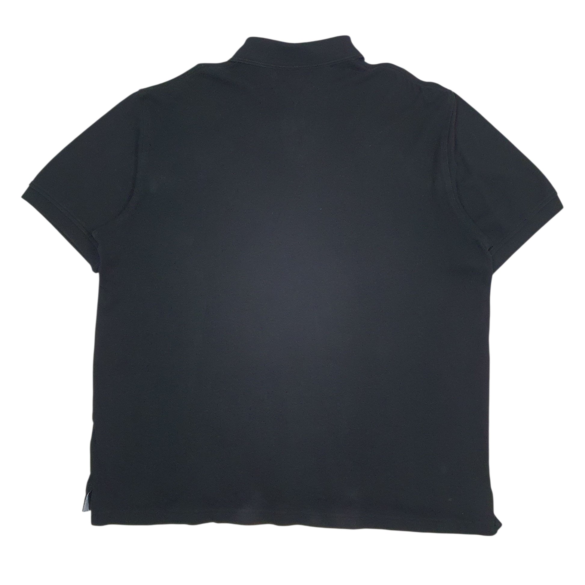Mens Black Tommy Hilfiger  Crewneck Polo Shirt