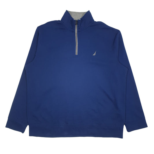 Mens Blue Nautica  Full Zip Jumper