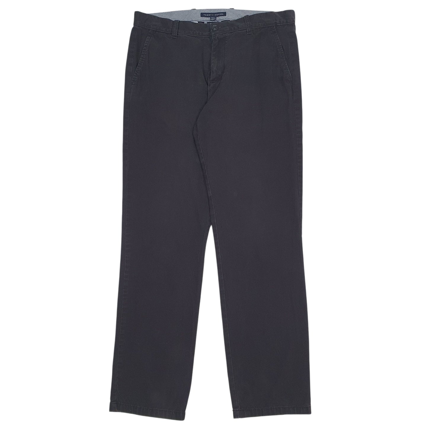 Mens Black Tommy Hilfiger  Chino Trousers
