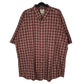 Mens Burgundy L.L.Bean  Short Sleeve Shirt