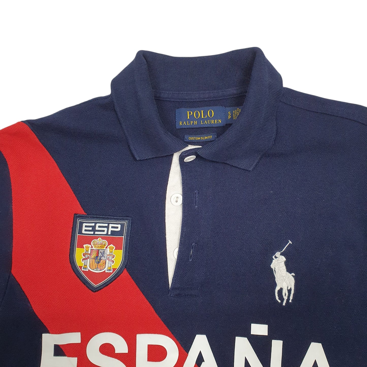 Mens Navy Polo Ralph Lauren Spain Espana  Polo Shirt