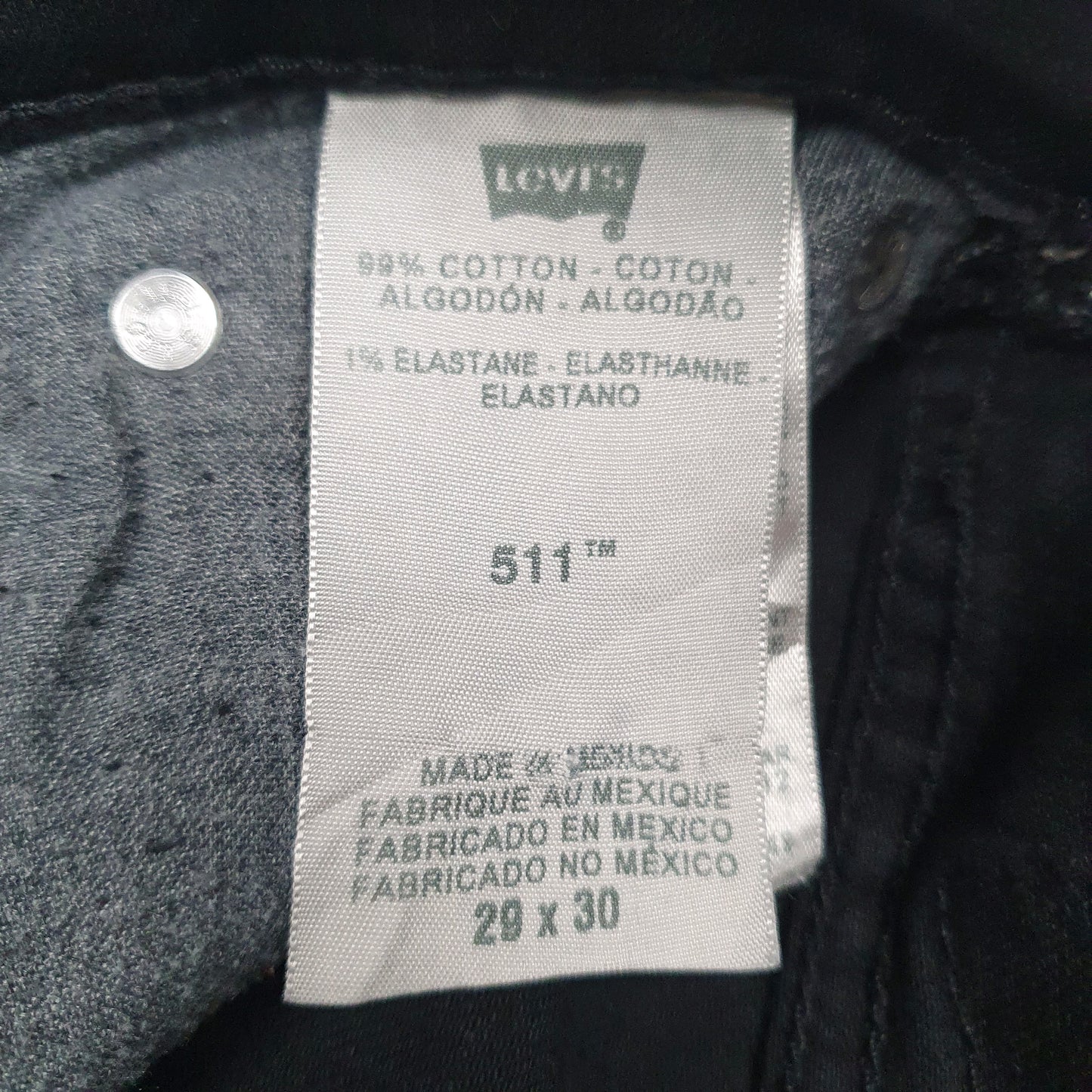 Mens Black Levis   Jeans