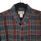 Mens Grey L.L.Bean Thick Flannel  Shirt