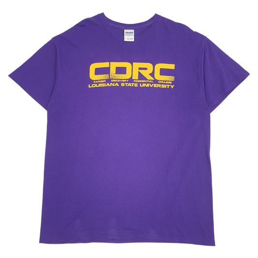 Mens Purple Gildan  Short Sleeve T Shirt