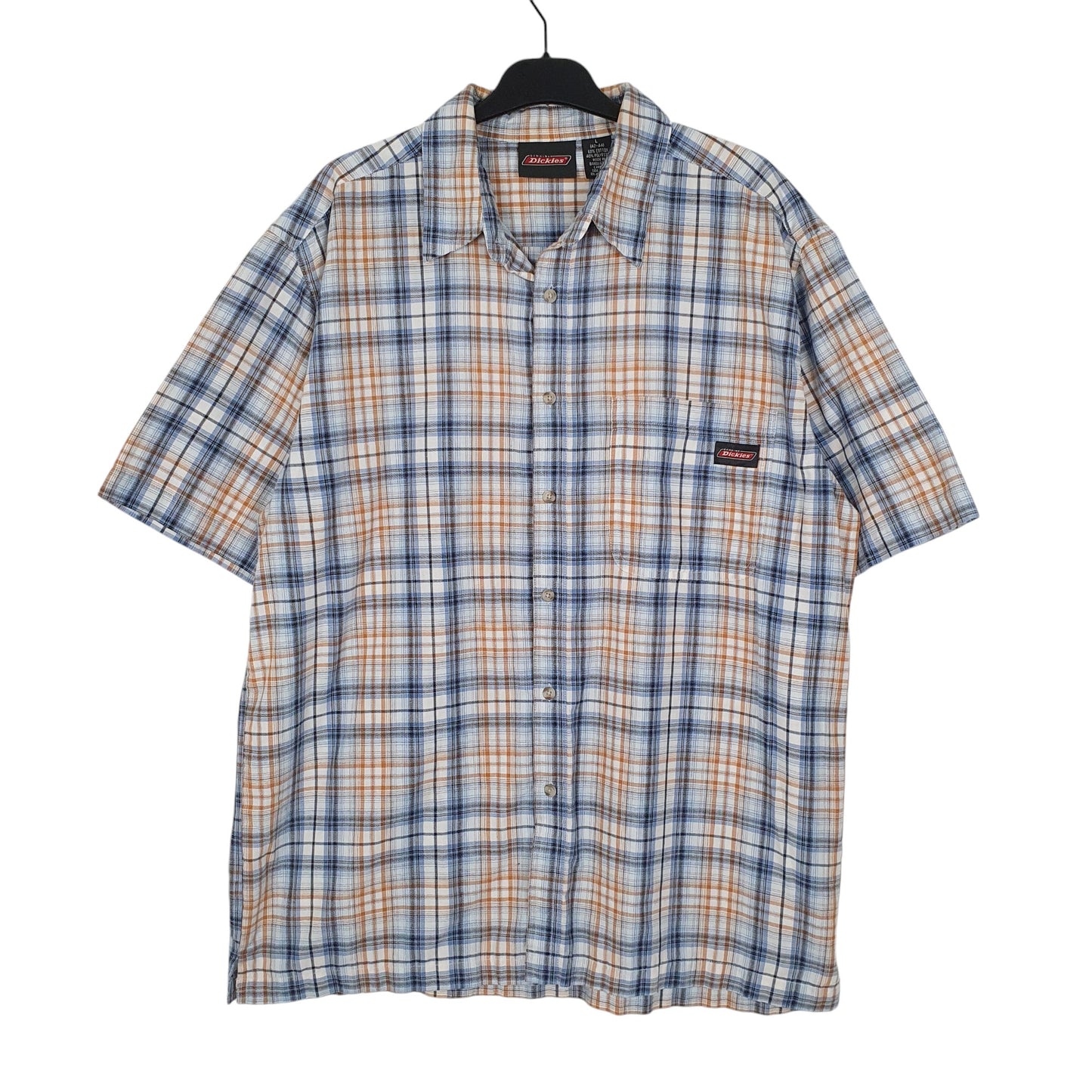 Mens Blue Dickies  Short Sleeve Shirt