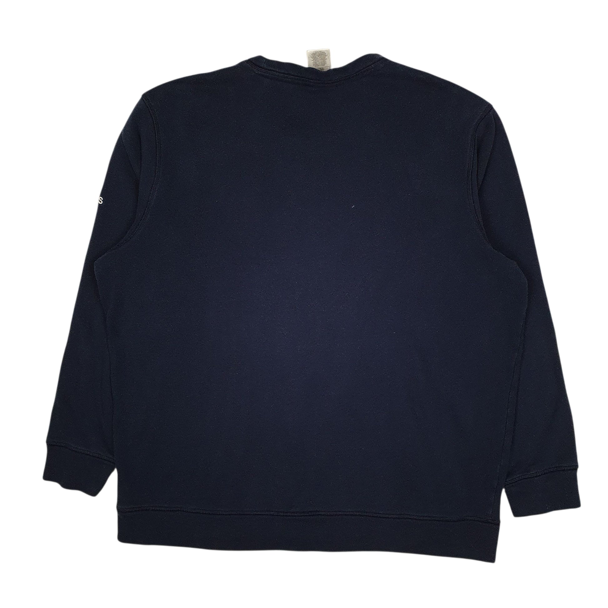 Mens Navy Adidas  Crewneck Jumper