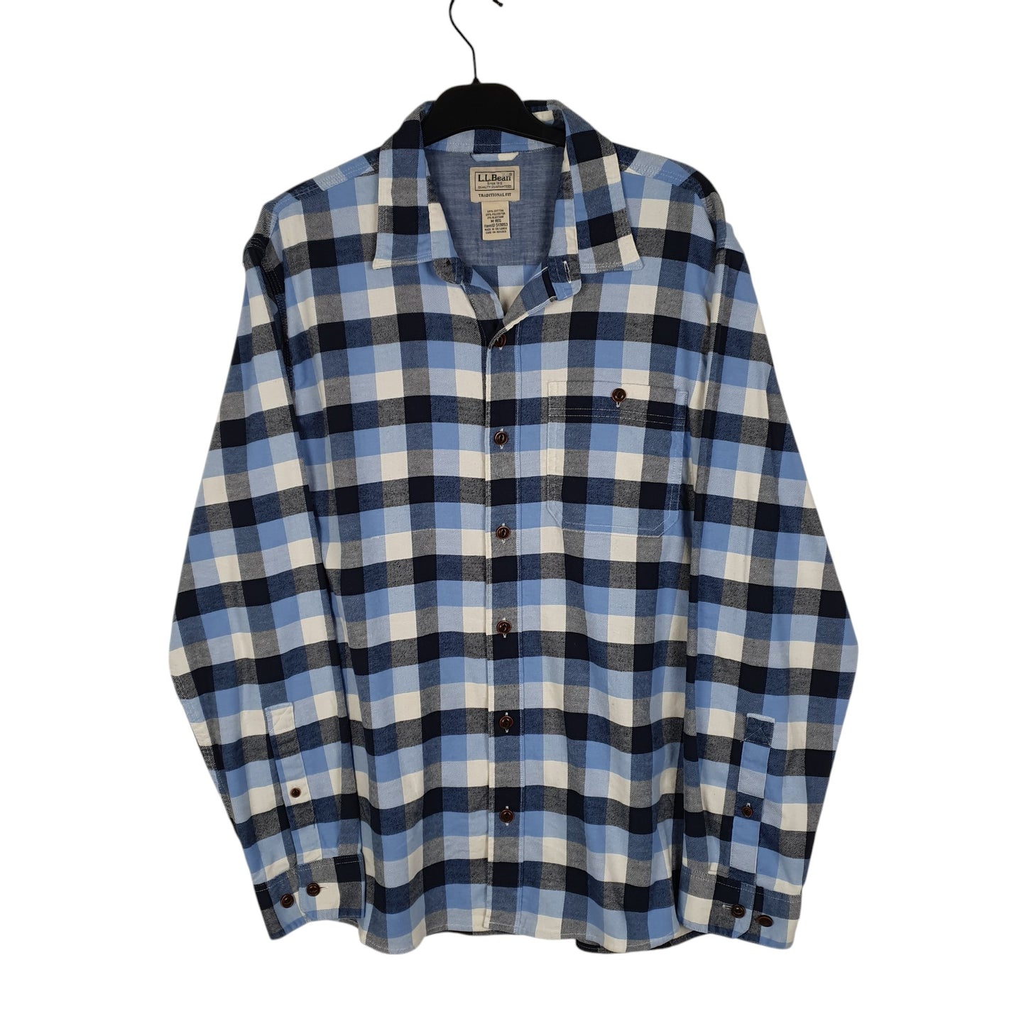 Mens Blue L.L.Bean  Long Sleeve Shirt