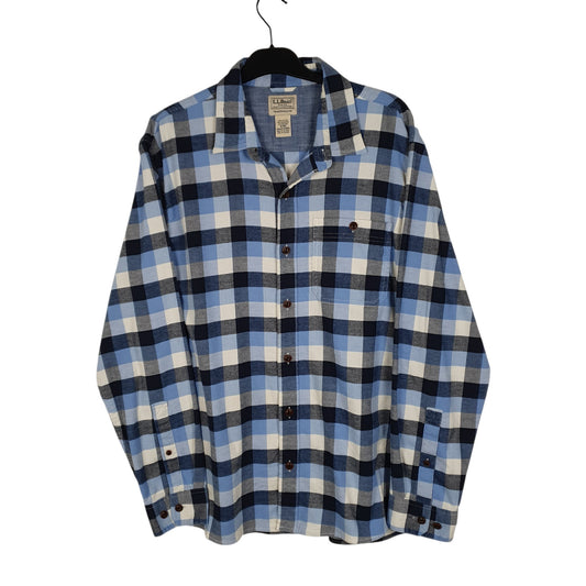 Mens Blue L.L.Bean  Long Sleeve Shirt
